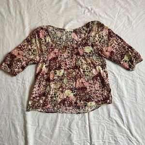Lush Floral Top XS